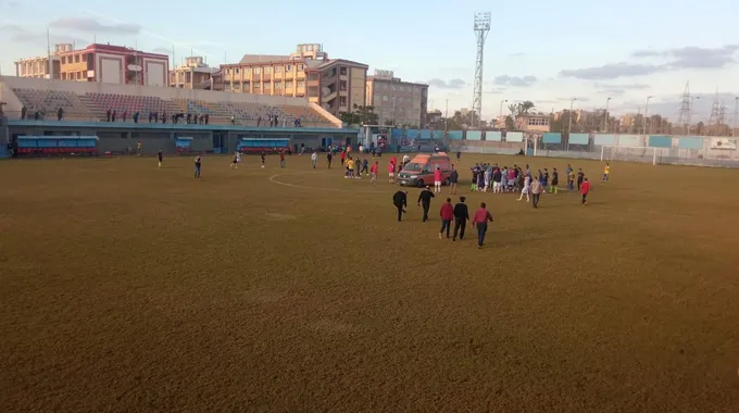 حالة اللاعب محمد شوقي بعد سقوطه في المباراة